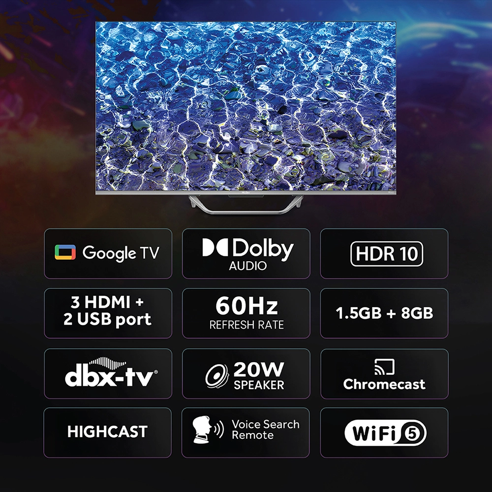 Haier S80 QLED 80cm (32) Google TV | Gaming 120 Hz